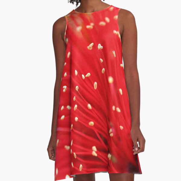 Western Australian Bottle-Brush A-Line Dress