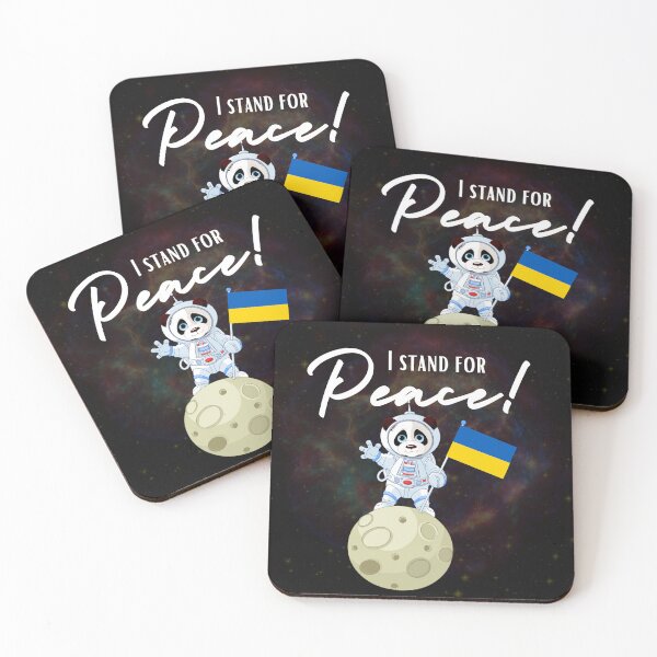 Item preview, astronaut panda i stand for peace-Say No To War designed and sold by CareChoice.