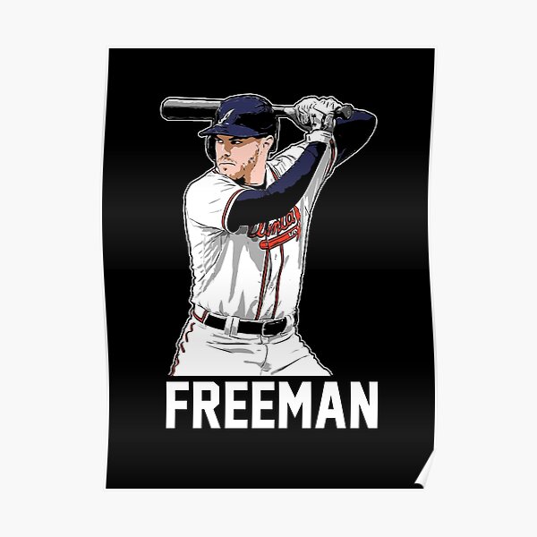 Freddie Freeman Atlanta Braves Poster Print, Baseball Player, Canvas Art,  Real Player, Freddie Freeman Decor, Posters for Wall SIZE 24''x32'' (61x81