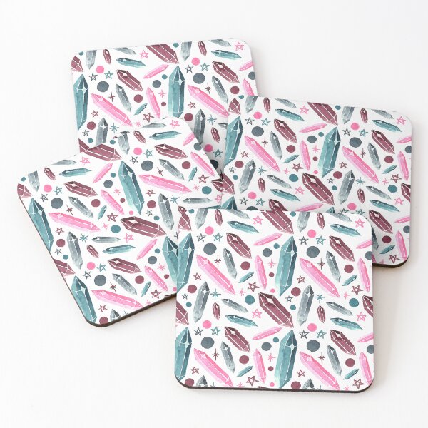 Item preview, Watercolour Crystal Pattern designed and sold by Rachael Brearton.