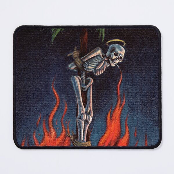 Item preview, Burning Skeleton painting designed and sold by MarcoMelgrati.