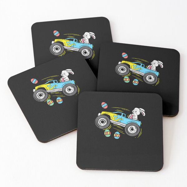 Item preview, Kids Easter Bunny Riding Monster Truck Cute Boys Kids T-Shirt designed and sold by shop   luisant.