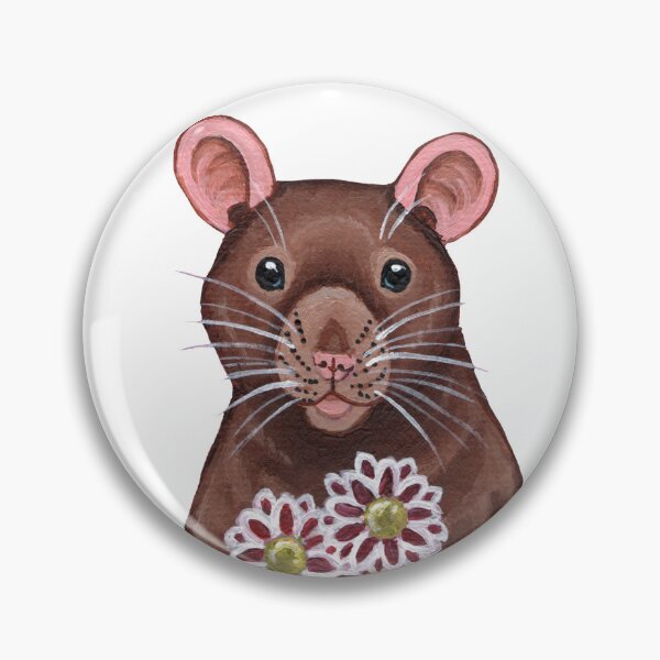 Item preview, Rat Holding Flowers designed and sold by WolfySilver.