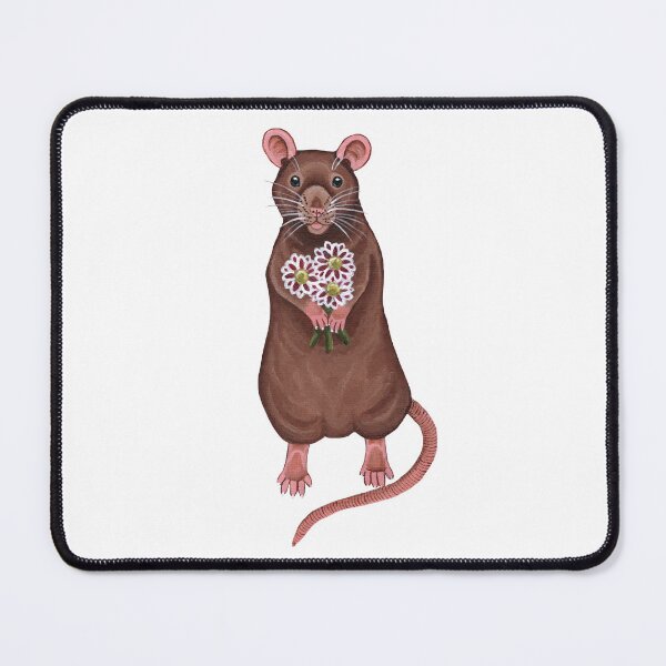 Item preview, Rat Holding Flowers designed and sold by WolfySilver.