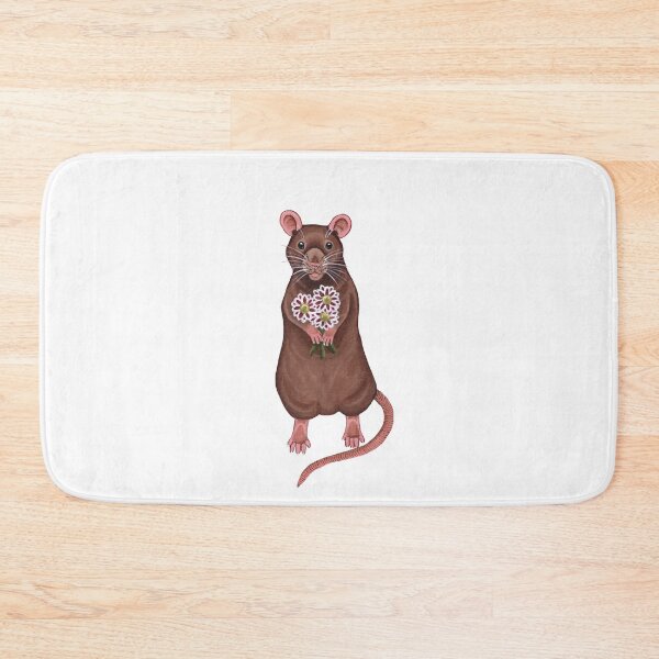 Item preview, Rat Holding Flowers designed and sold by WolfySilver.