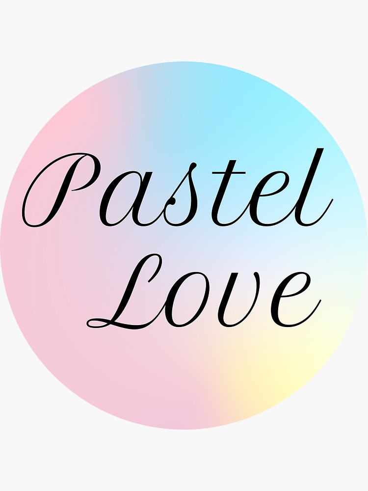 "pastel love" Sticker by Edyta84los Redbubble