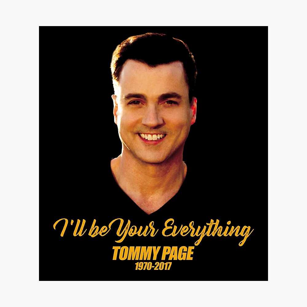 Tommy Page Poster For Sale By Wedamendung Redbubble
