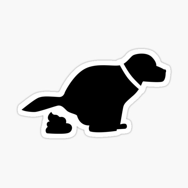 “Dogs Pooping” Sticker for Sale by CatchyDesigners | Redbubble