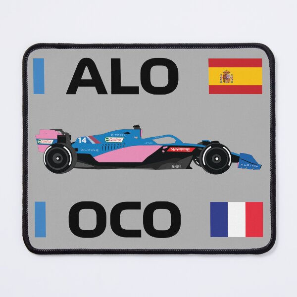 Item preview, Alpine F1 Team racing car 2022 A522 Fernando Alonso Esteban Ocon designed and sold by FormulaGTee1.