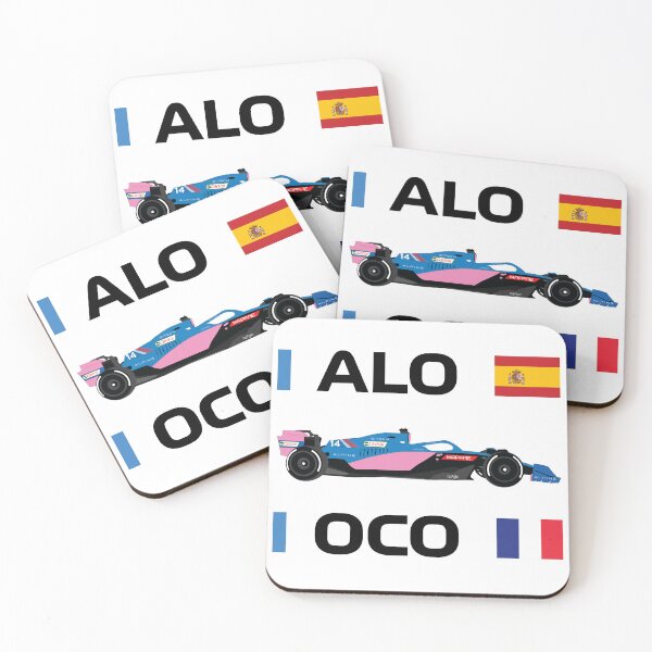 Item preview, Alpine F1 Team racing car 2022 A522 Fernando Alonso Esteban Ocon designed and sold by FormulaGTee1.