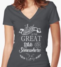 Beauty and The Beast Women's Fitted V-Neck T-Shirt