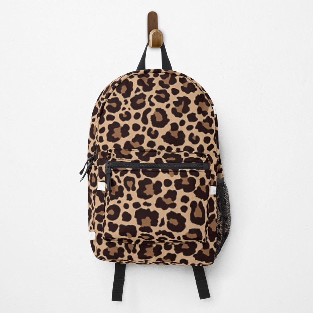 leopard print bookbag