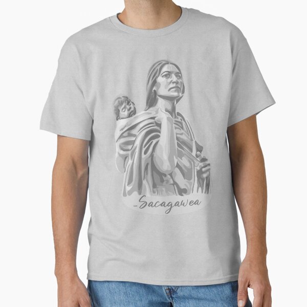 Vista previa del artículo con la obra «Retrato de Sacagawea», diseñado y vendido por Unhinged Heather.