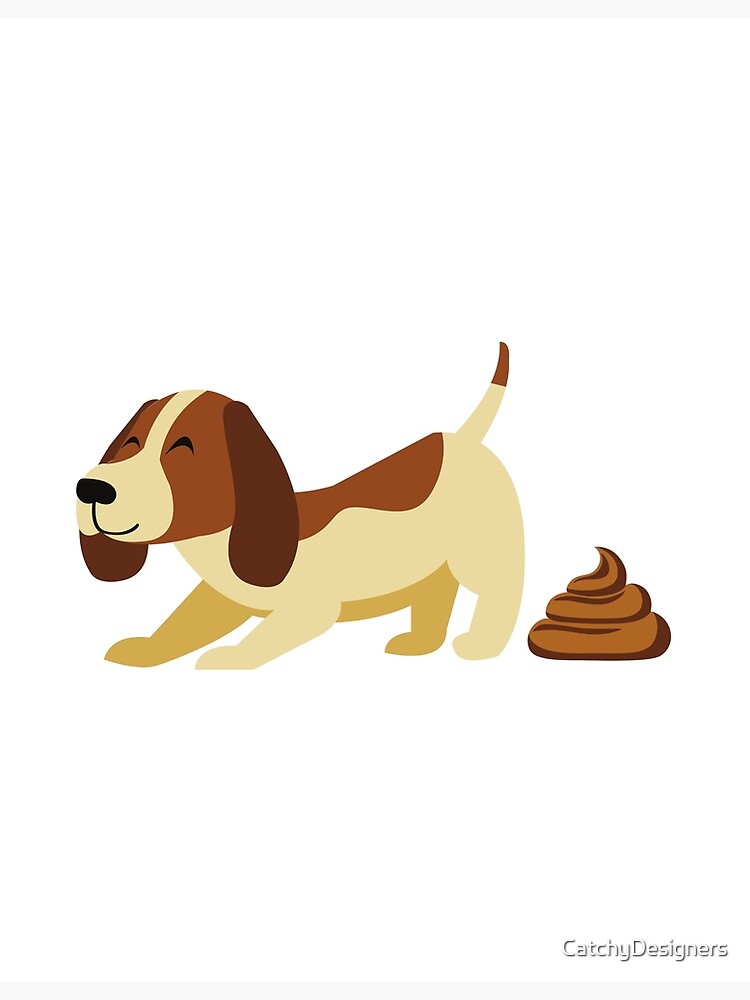 "Dogs Pooping" Poster for Sale by CatchyDesigners Redbubble