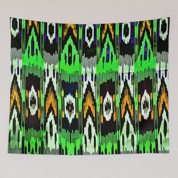 Item preview, Uzbek Ikat floral designs ikat patterns, Uzbek Ikat designs designed and sold by LeFabriqueOuz.