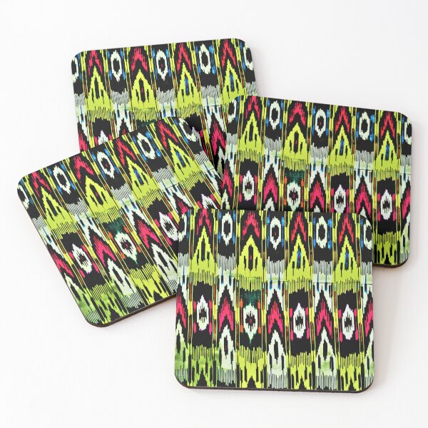 Aperçu de l'œuvre Motifs floraux ouzbeks Ikat Motifs ikat, Motifs ouzbeks Ikat créée et vendue par LeFabriqueOuz.