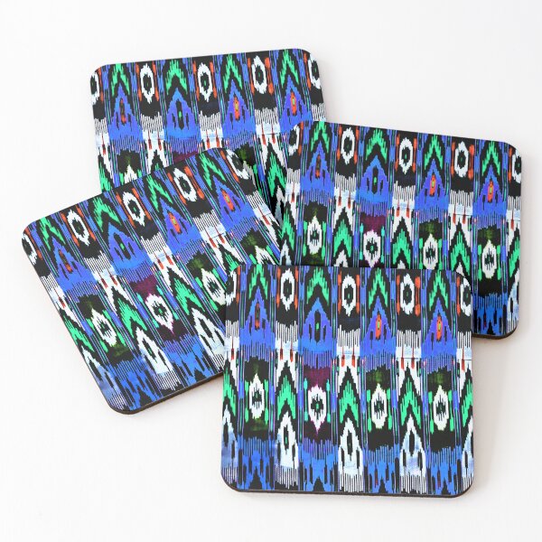 Aperçu de l'œuvre Motifs floraux ouzbeks Ikat Motifs ikat, Motifs ouzbeks Ikat créée et vendue par LeFabriqueOuz.