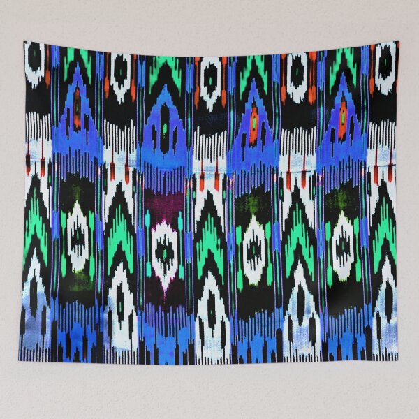 Item preview, Uzbek Ikat floral designs ikat patterns, Uzbek Ikat designs designed and sold by LeFabriqueOuz.