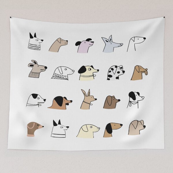 Item preview, cute dogs face cartoon animals  designed and sold by ahlam othman.