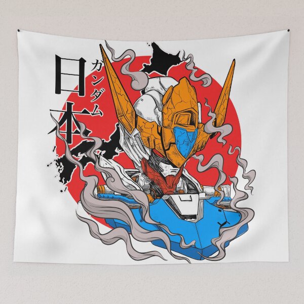 Item preview, Gundam Barbatos Lupus Rex Head Japanese Style Red Kanji japan designed and sold by Gundam Artwork.