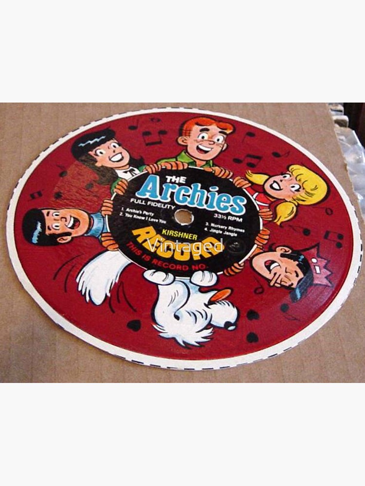 "Archies Cereal Box Record Picture Disc" Sticker for Sale by Vintaged Redbubble