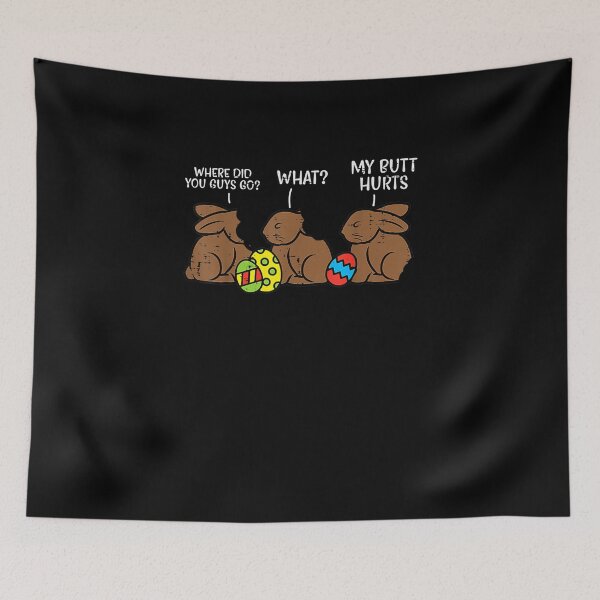 Item preview, Where Did You Guys Go Chocolate Bunny Funny Easter Kids T-Shirt designed and sold by shop   luisant.