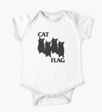 Cat Flag One Piece - Short Sleeve