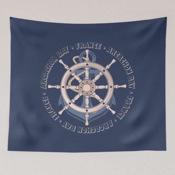 Item preview, Arcachon Bay France Nautical Summer Anchor Design designed and sold by CynthiaGraphics.