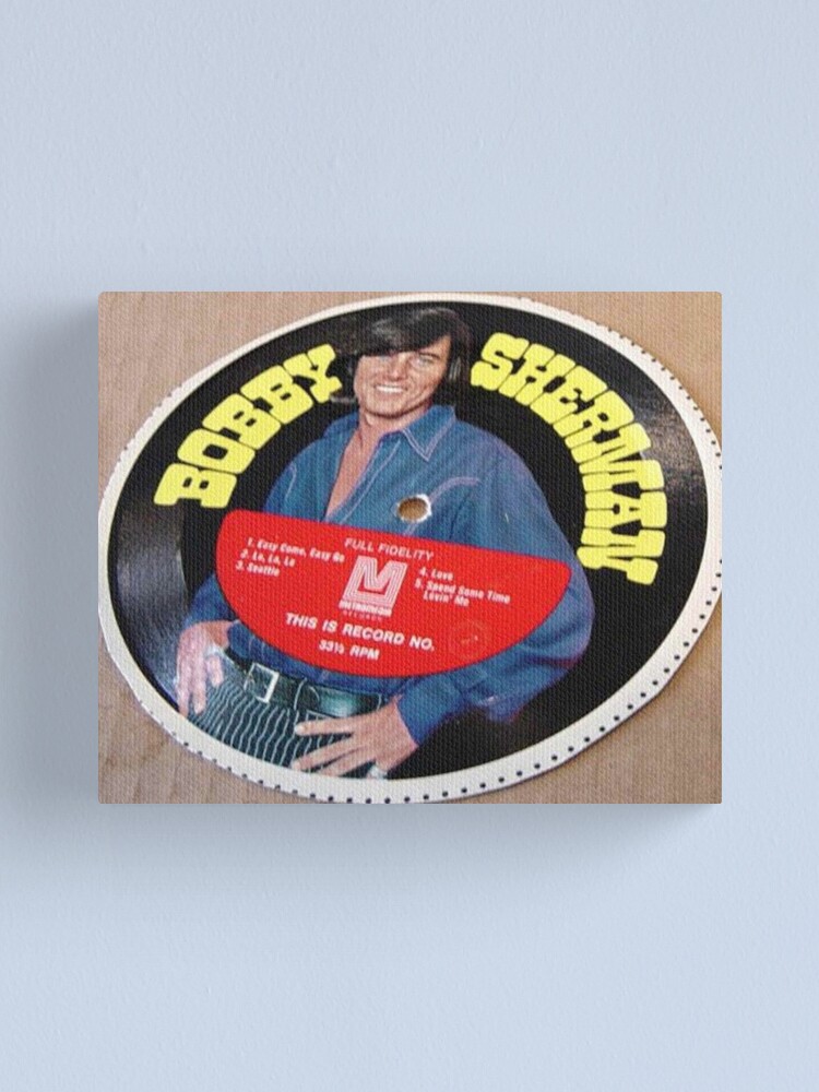 "Bobby Sherman Cereal Box Record Picture Disc" Canvas Print for Sale by Vintaged Redbubble