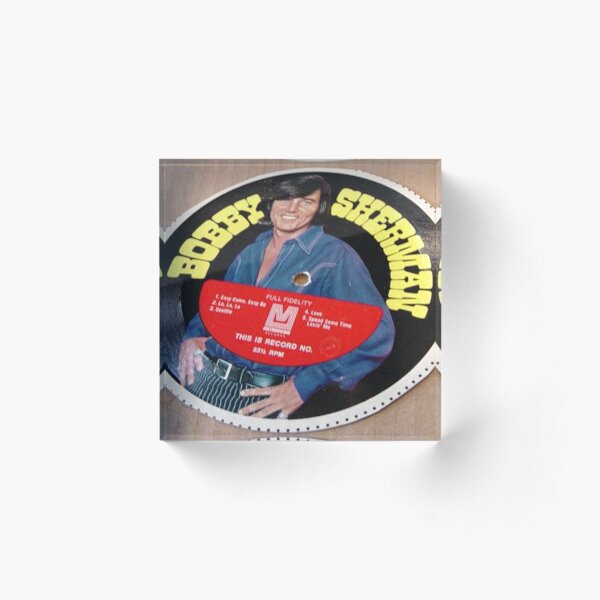 Bobby Sherman Cereal Box Record Picture Disc Acrylic Block