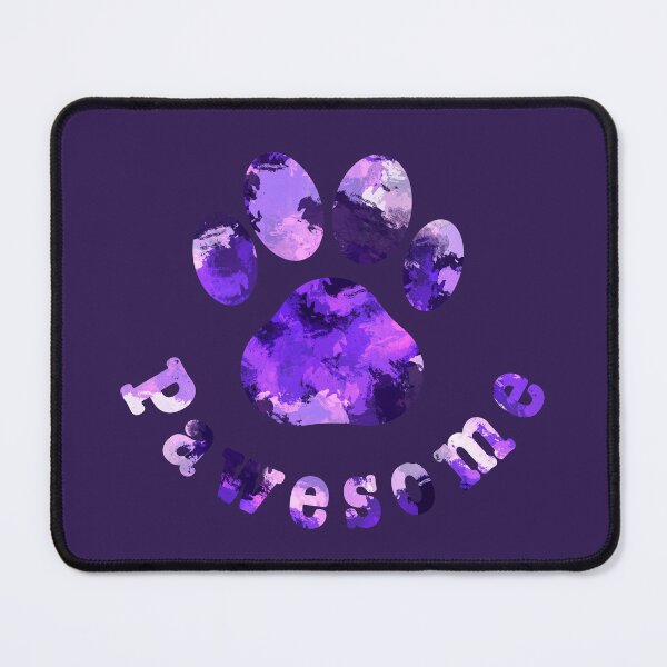 Item preview, Pawesome For Animal Lovers with Pink Purple and Blue designed and sold by AMSonArt.