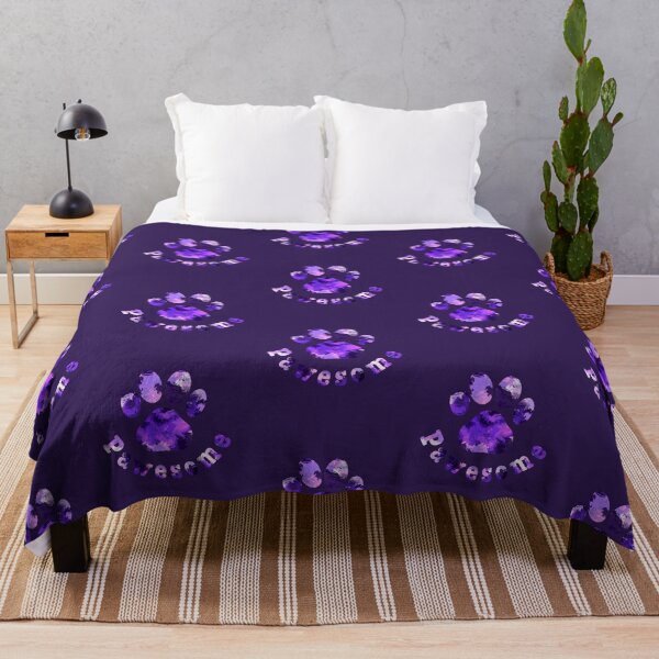 Item preview, Pawesome For Animal Lovers with Pink Purple and Blue designed and sold by AMSonArt.