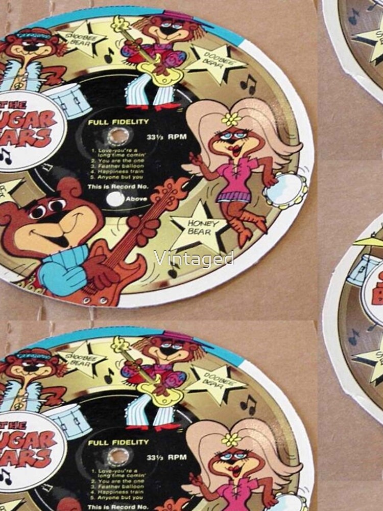 The Sugar Bears Cereal Box Record Picture Disc by Vintaged