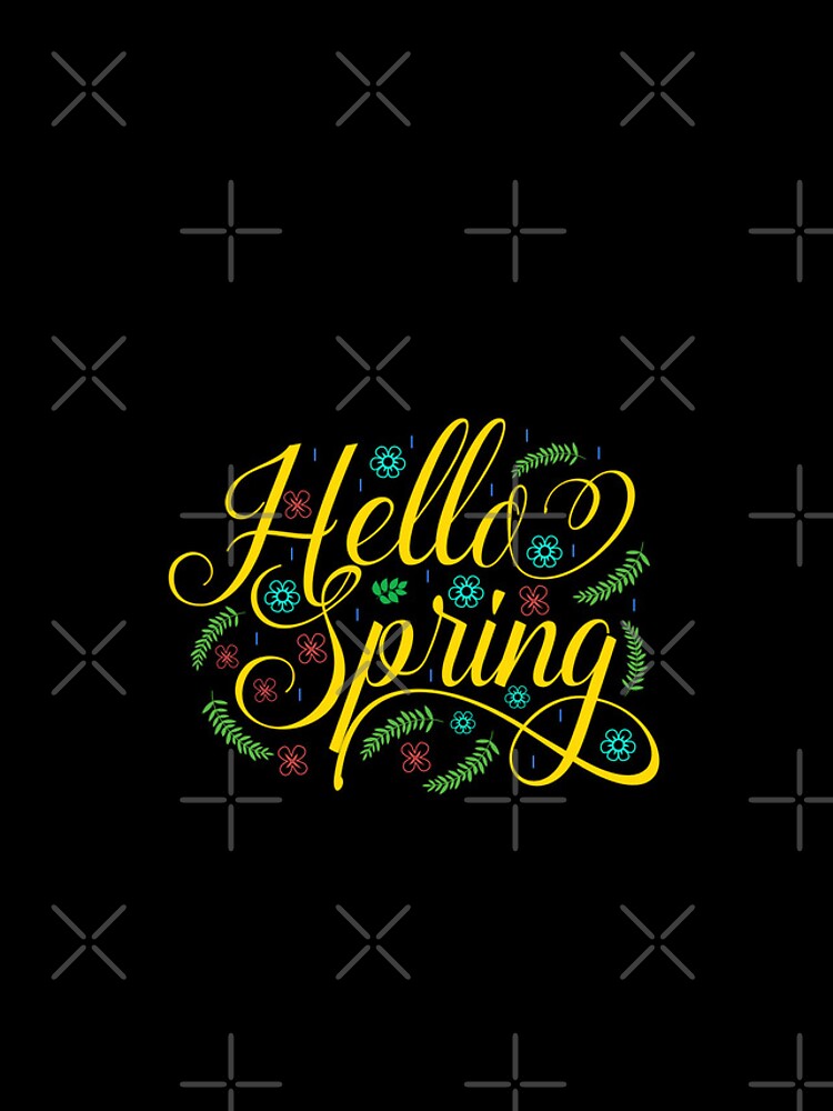 Thumbnail 4 of 4, iPhone Case, Hello Spring First Day Of Spring Happy Spring Flowers designed and sold by ZiesMerch.