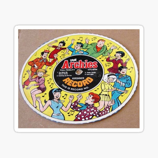 "The Archies Cereal Box Record Picture Disc" Sticker for Sale by Vintaged Redbubble