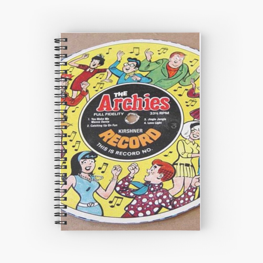 "The Archies Cereal Box Record Picture Disc" Spiral Notebook by