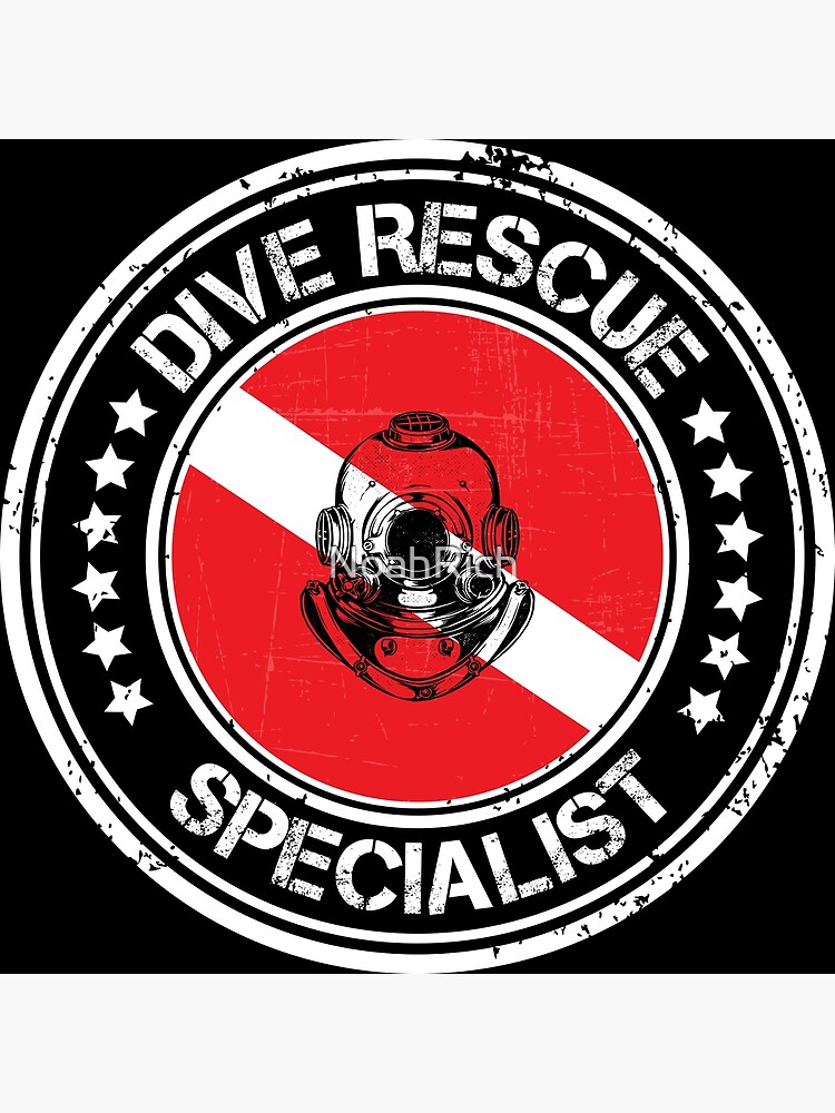 "Rescue Diver Specialist Distressed" Poster by NoahRich Redbubble