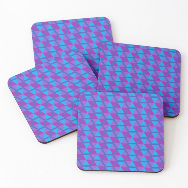 Item preview, SImple Blue and Purple Geometric Pattern designed and sold by CattlettArt.