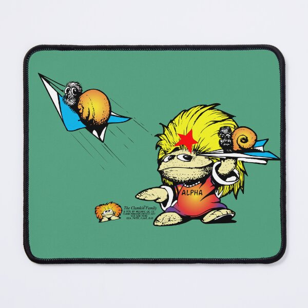 Item preview, Clamkin - Alpha gives Escargo a ride on her paper airplane designed and sold by Bruce Ingrassia.