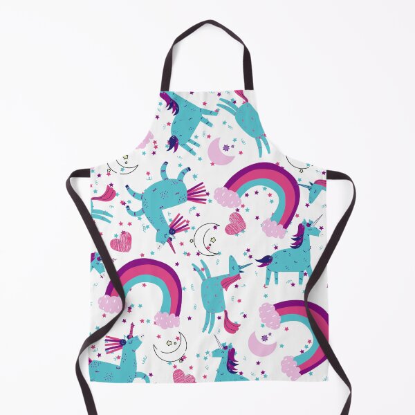 Item preview, Unicorns on the sky with Rainbows (blue) designed and sold by Dorina Larsdotter.
