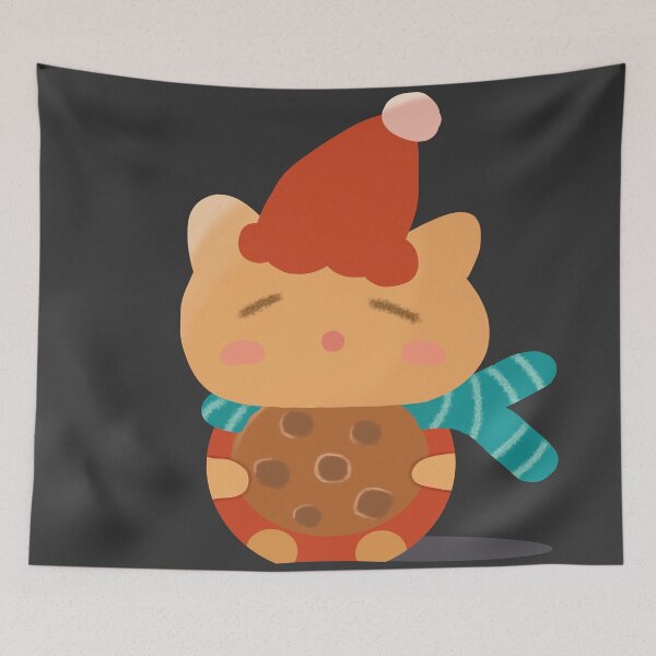 Item preview, Cat with Blue Scarf Cookie Jar designed and sold by MILdecals.