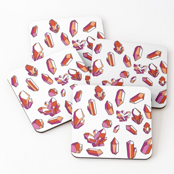 Item preview, Lesbian Pride Flag Crystal Pattern designed and sold by Nixx Riken.