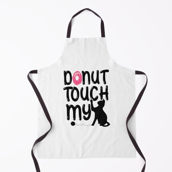 Item preview, Donut Touch My Cute White Cat with Pink Dount - Kawaii Illustration For kitten Lovers And sweet Lovers  designed and sold by ZETTIF ⭐⭐⭐⭐⭐.