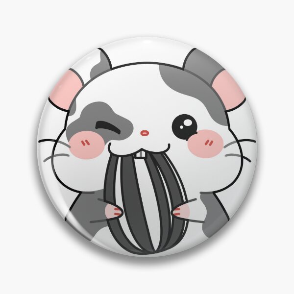 Item preview, Black and White Golden Hamster Pattern designed and sold by MadeByBeata.