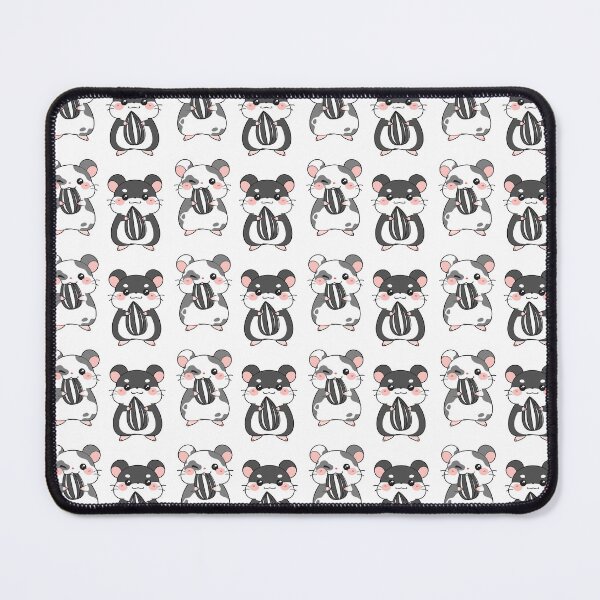 Item preview, Black and White Golden Hamster Pattern designed and sold by MadeByBeata.
