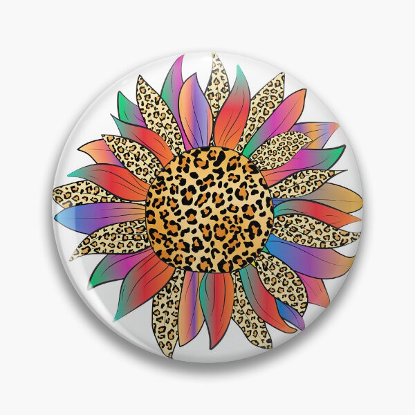 Item preview, Rainbow and leopard sunflower designed and sold by ibelieveimages.