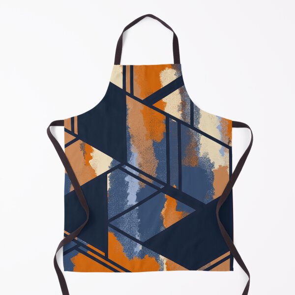 Item preview, Navy & Orange Geometric Design designed and sold by Apparelly.