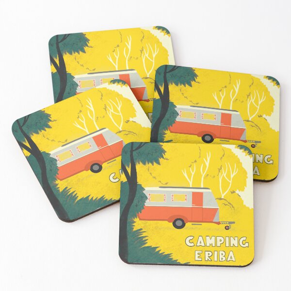 Item preview, Vintage Caravan in Woodland designed and sold by NattyDesigns.