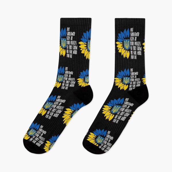 Item preview, I Stand With Ukraine Put Sunflower Seeds in Your Pockets designed and sold by Sutra-Lotus-Co.