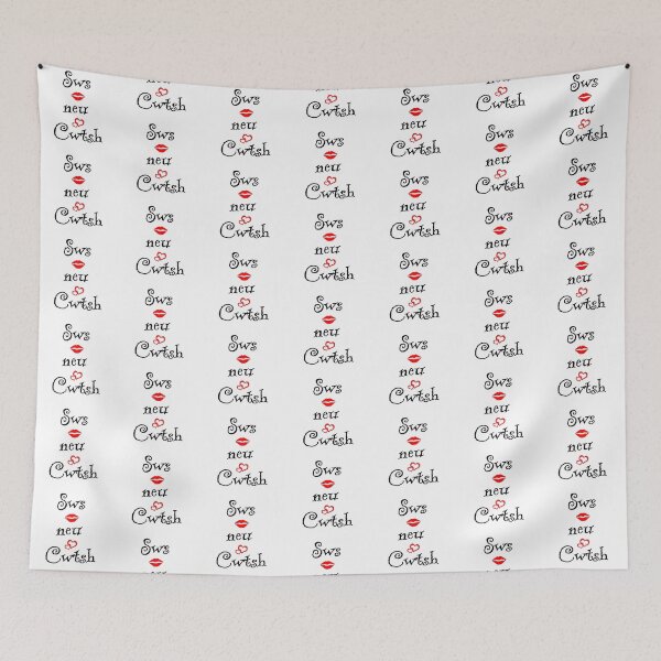 Item preview, Sws neu Cwtsh, Hearts and Lips designed and sold by Aurorapod.